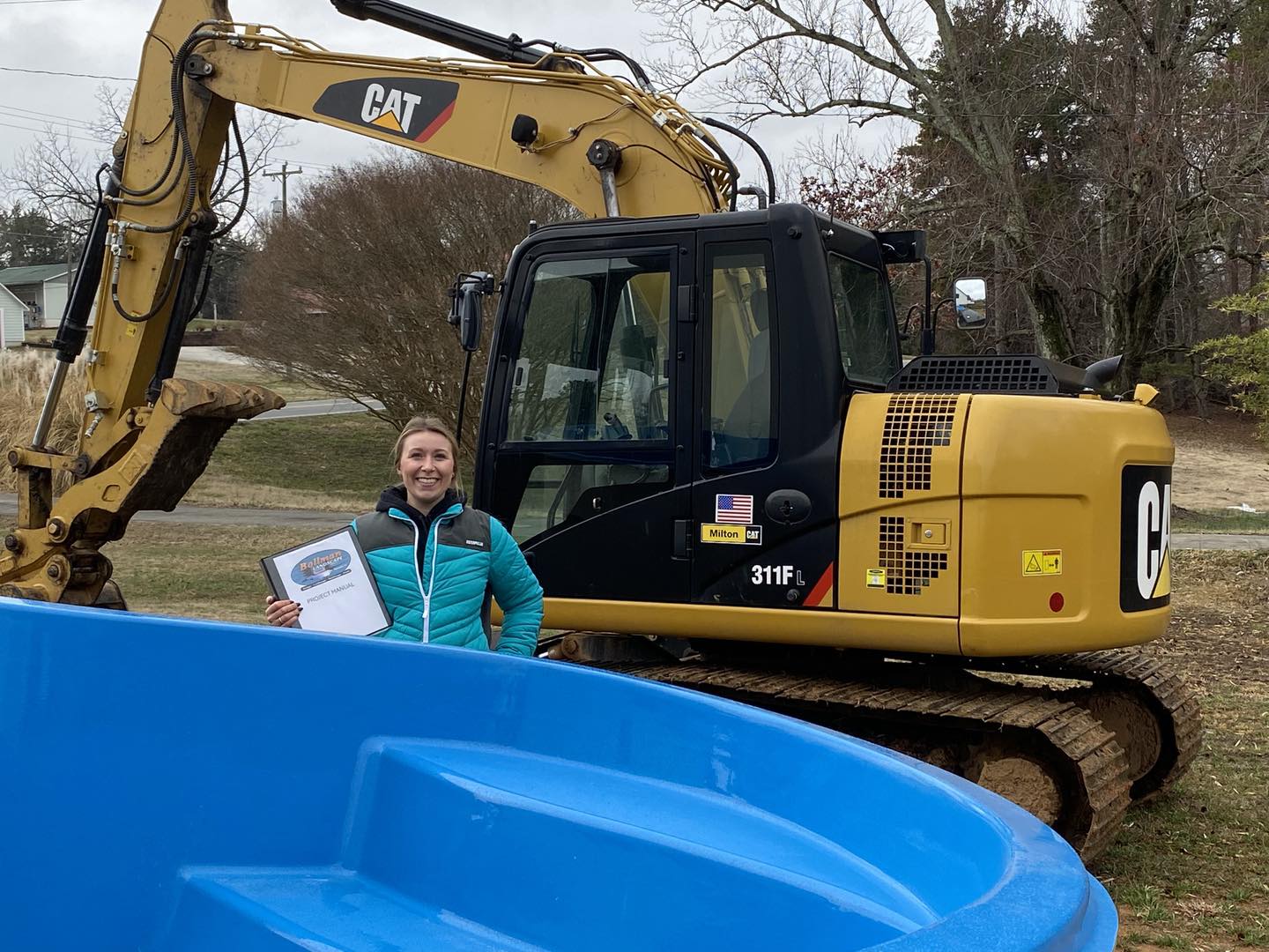 Allie Bollman at a job site