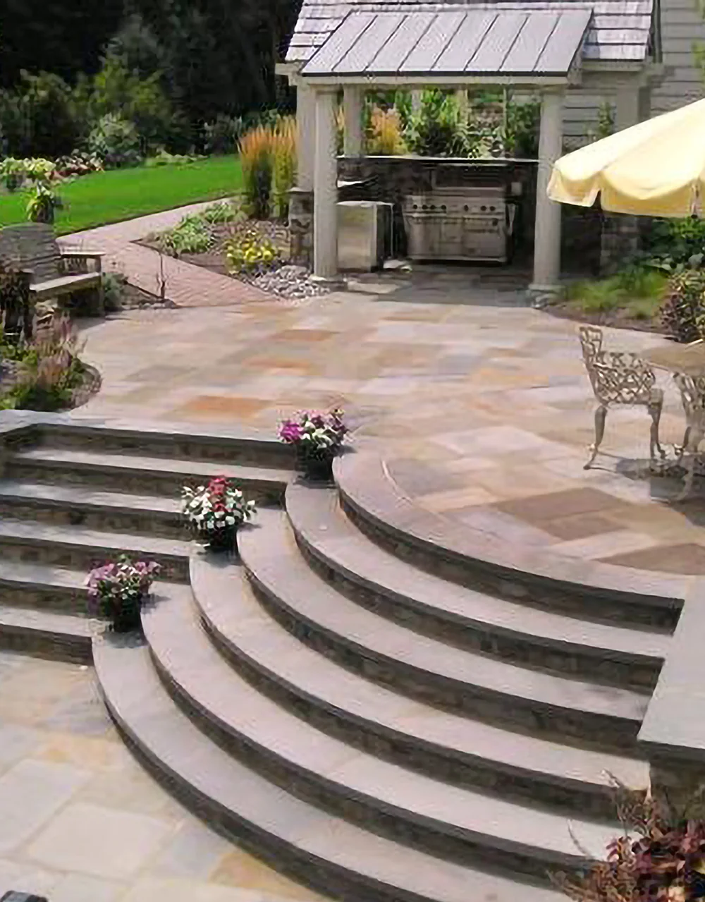 Finished Bollman Landscape outdoor living project — patio and landscaping